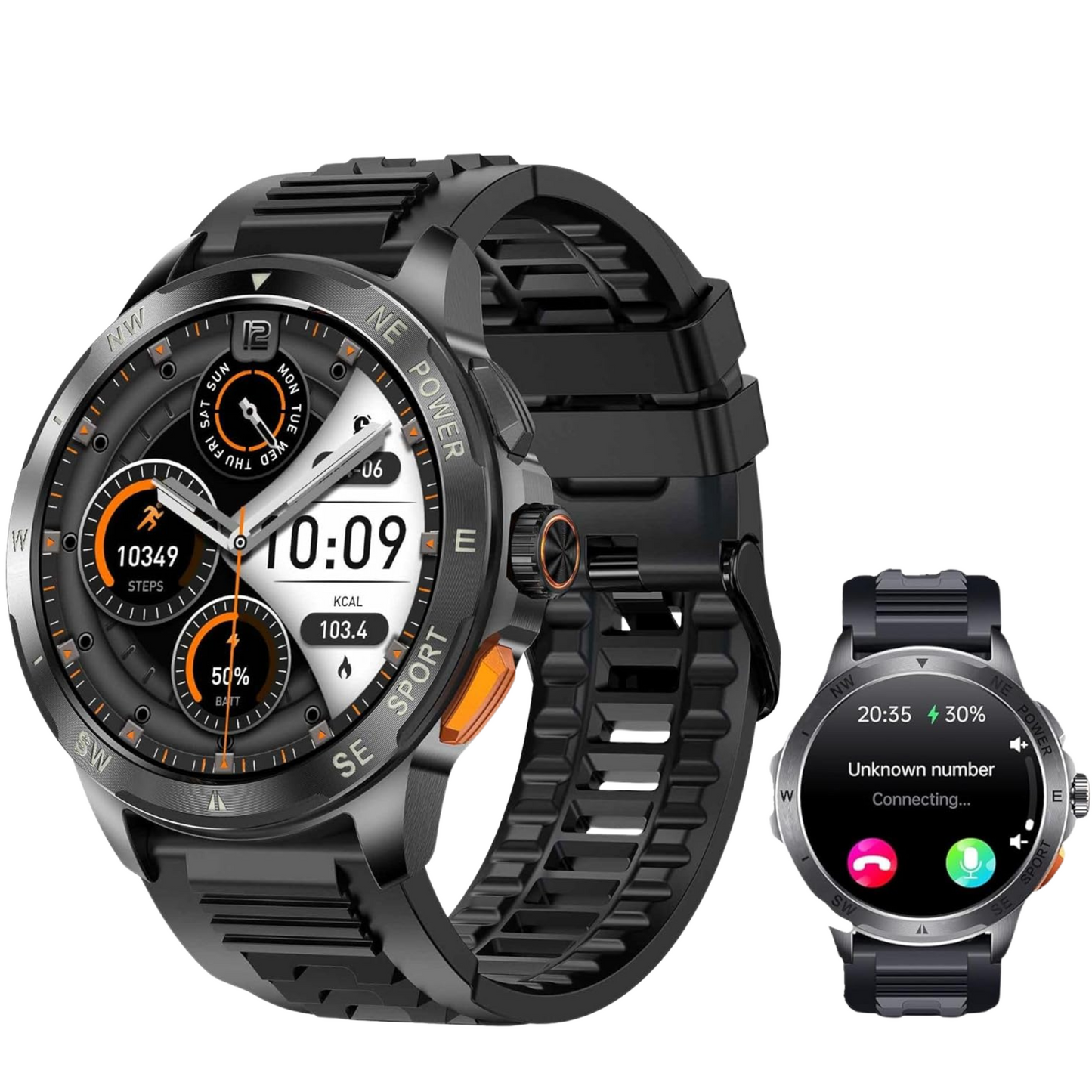 DuckDik Reloj Inteligente para Hombre (correa de silicona)