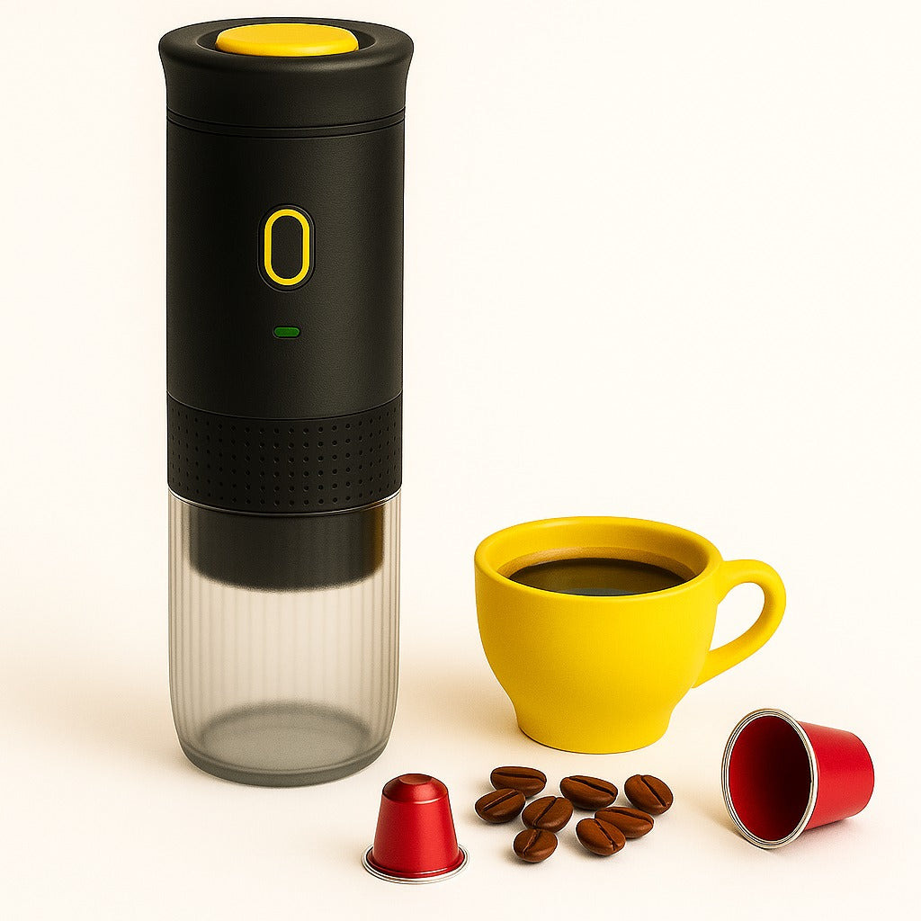 DuckDik Cafetera Espresso Portatil (Negra)
