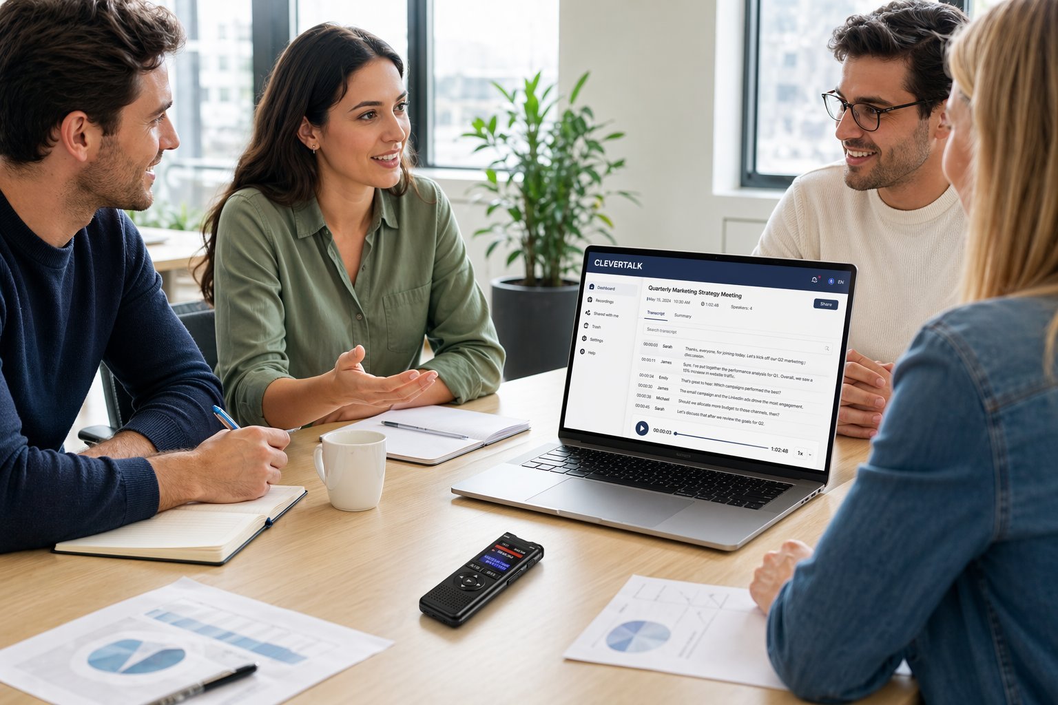 Meeting being recorded with CleverTalk