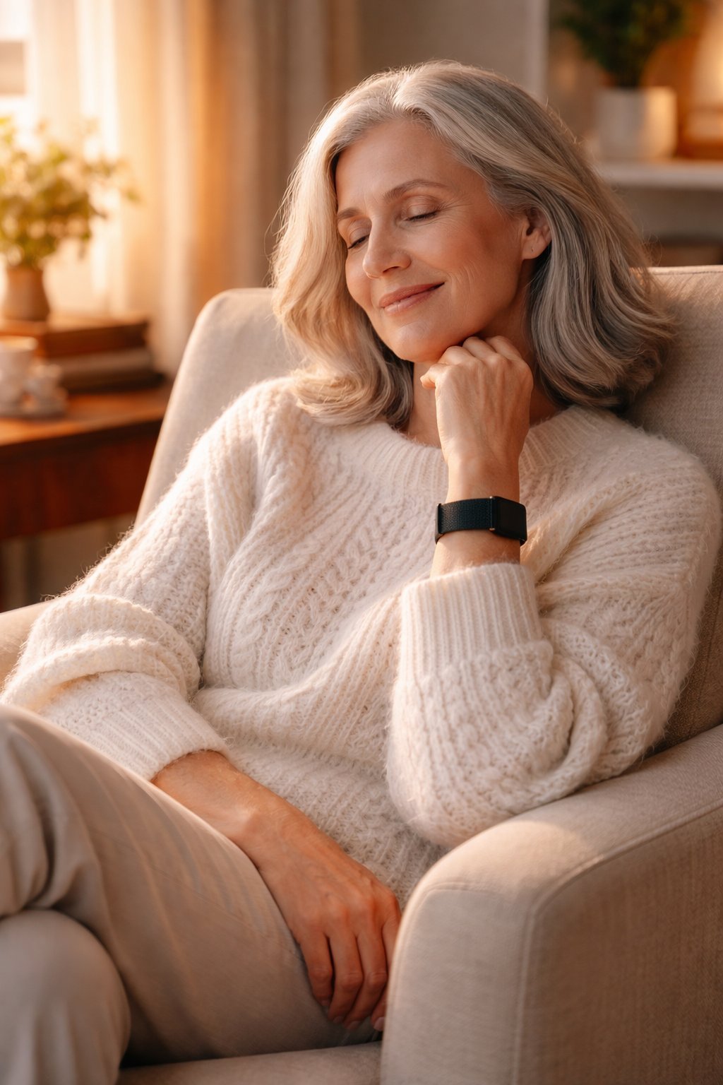 Older man walking wearing Roxia wristband