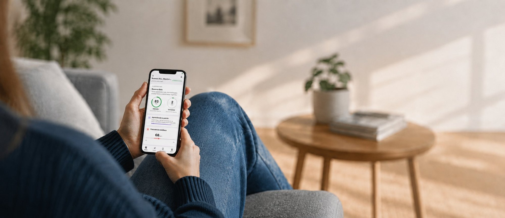 App DuckDik Health mostrando tu estado del día en lenguaje claro