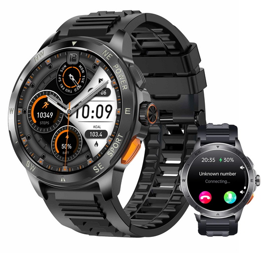 DuckDik Reloj Inteligente para Hombre (correa de silicona)
